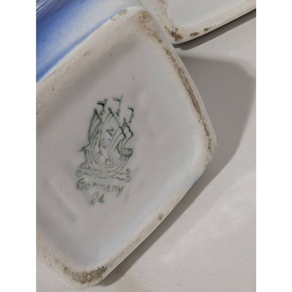 Onge Germany Antique Porcelain Condiments Spice Canister with Lids - Picture 9 of 10